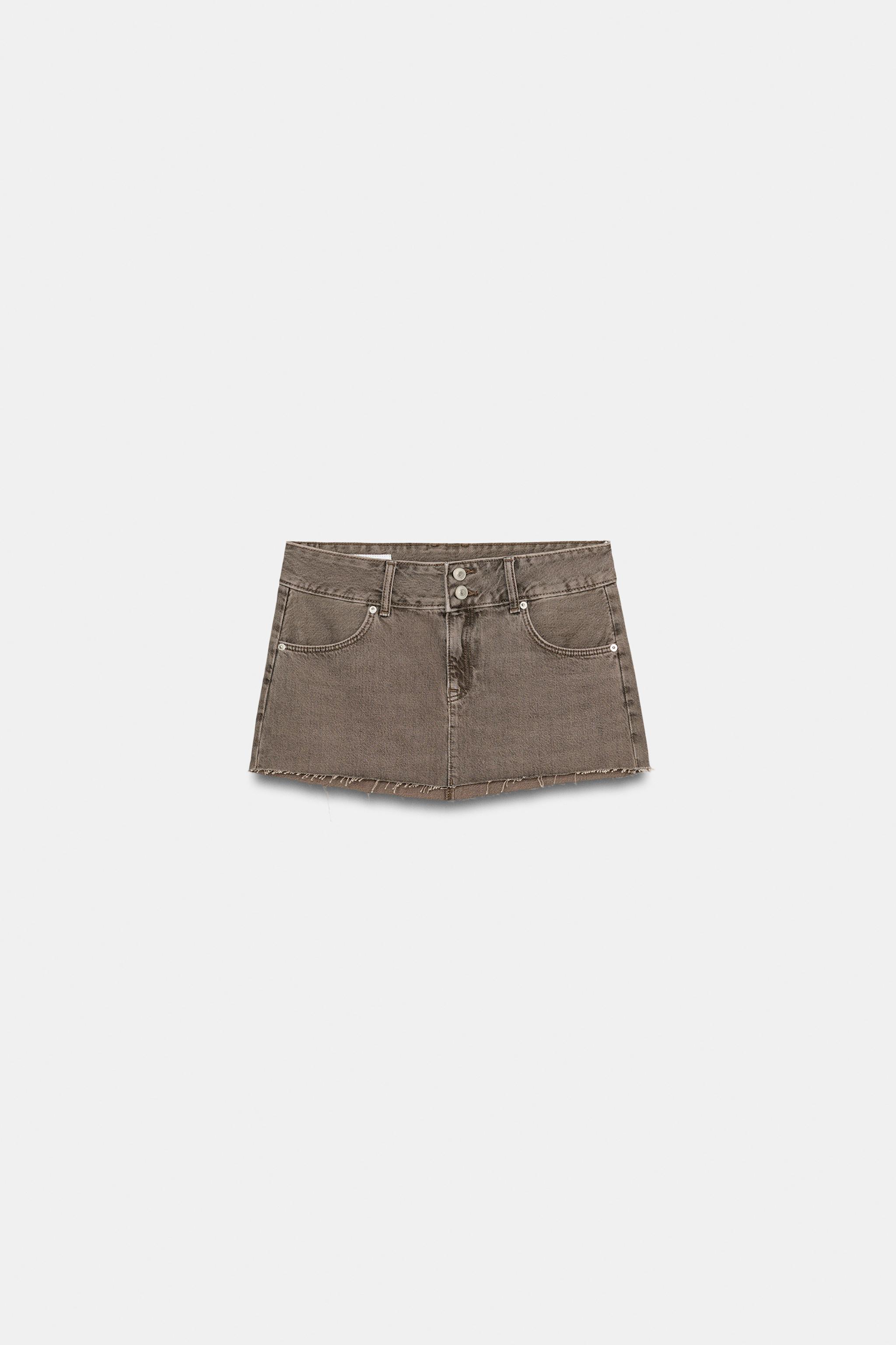 MINI JUPE EN DENIM TRF COULEUR